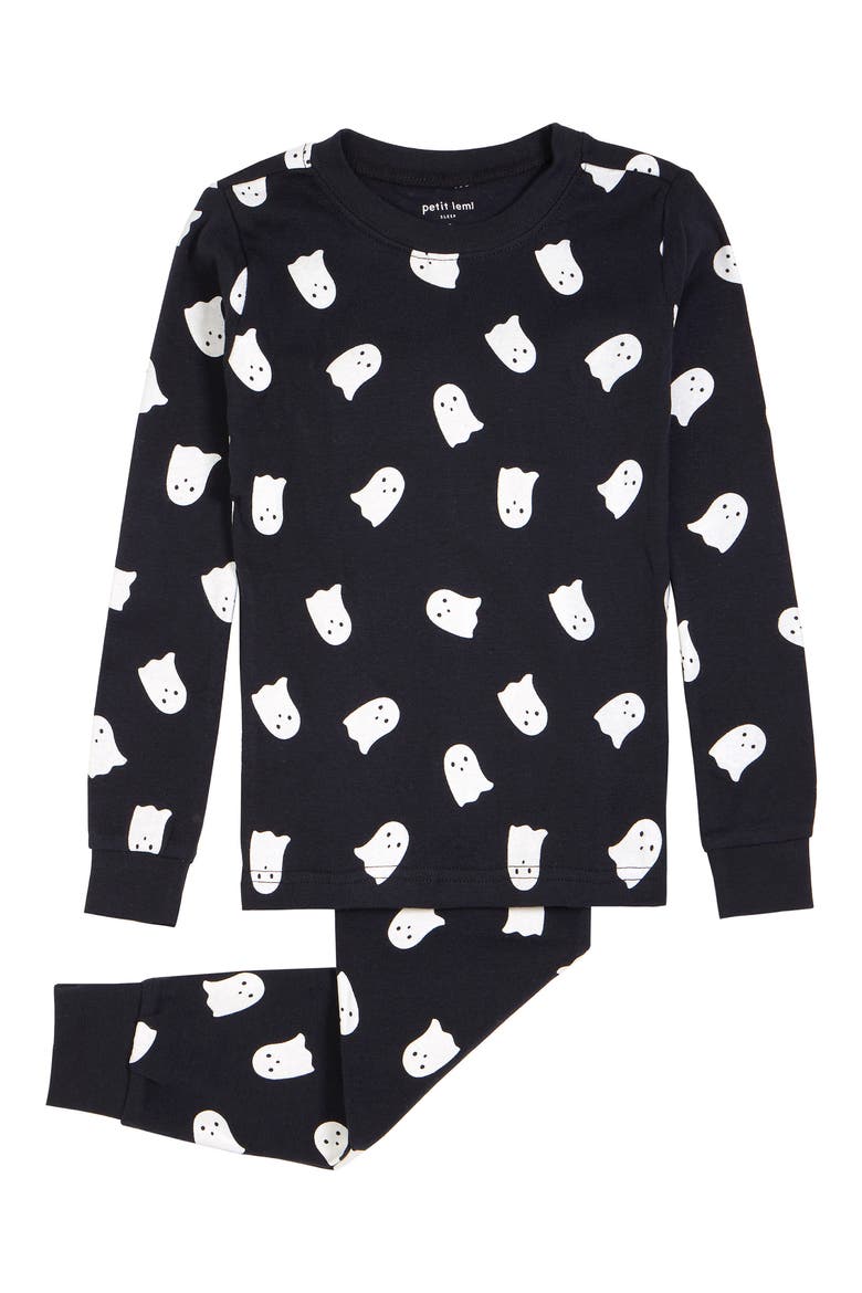 Kids' Ghosts Pajamas, Main, color, BLACK