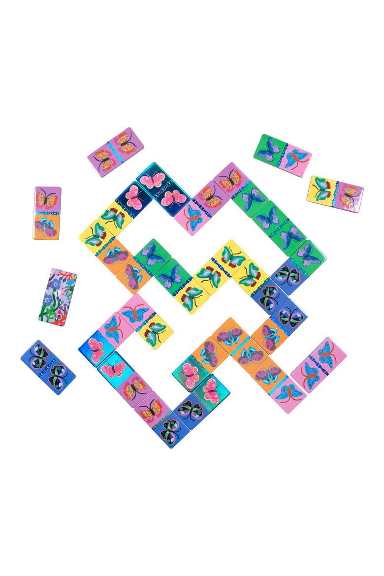 Shiny Butterfly Dominoes, Alternate, color, MULTI