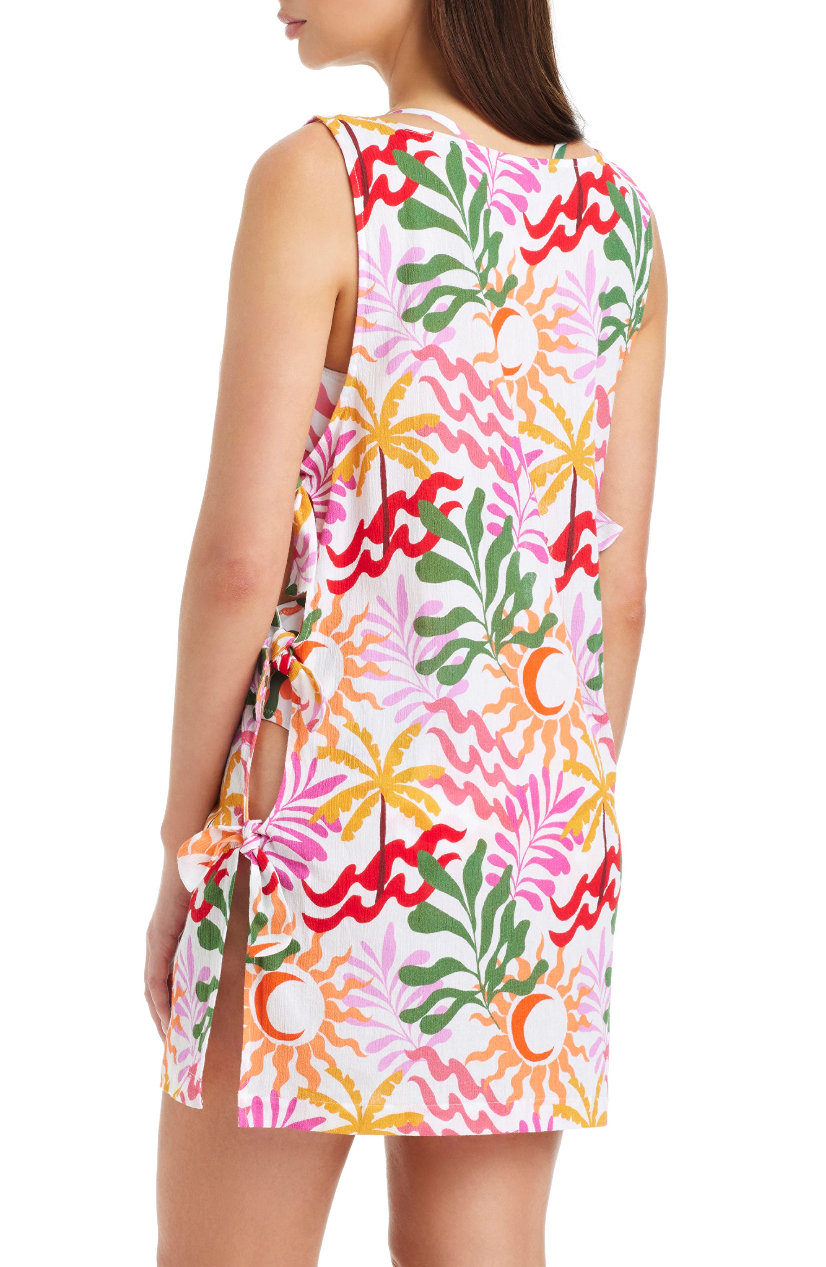 Side Tie Cover-Up Minidress - image 2