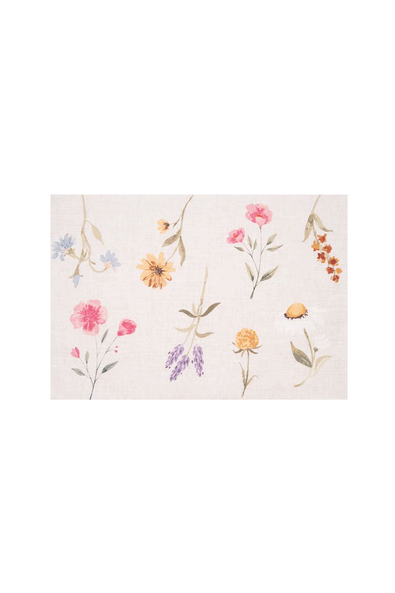 April Showers Placemats Set of 6 14" x 20", Alternate, color, Brown