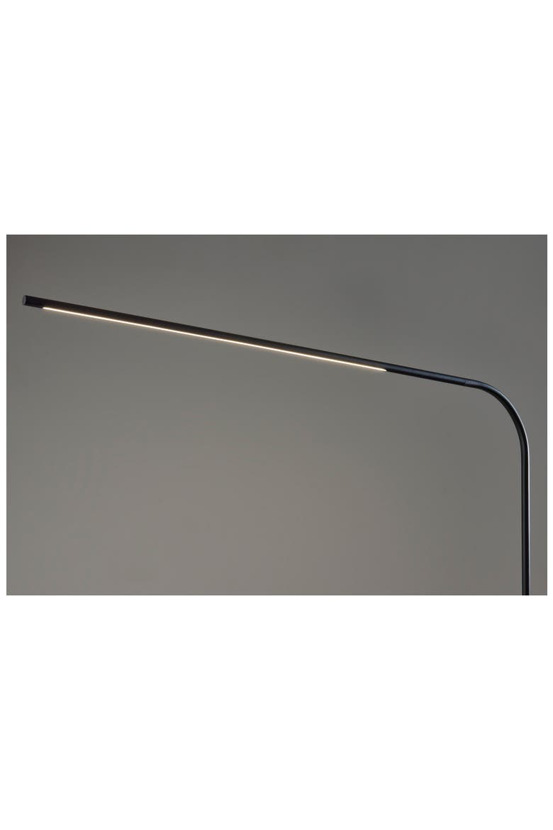 Cullen LED Arc Floor Lamp, Alternate, color, BLACK