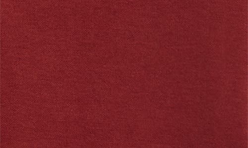 Skims Cotton Fleece Blend Classic Zip-up Hoodie In Burgundy