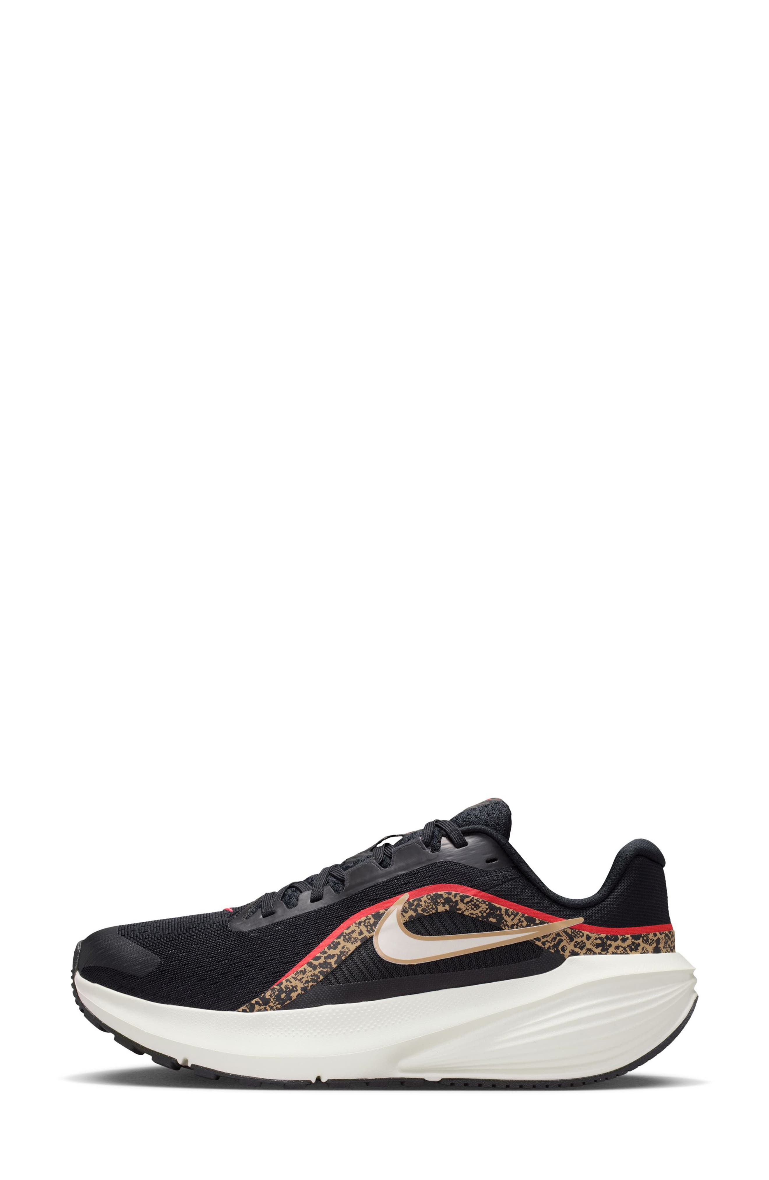 Downshifter 14 Road Running Shoe, Alternate, color, BLACK/ SAIL/ KHAKI/ FUSION RED