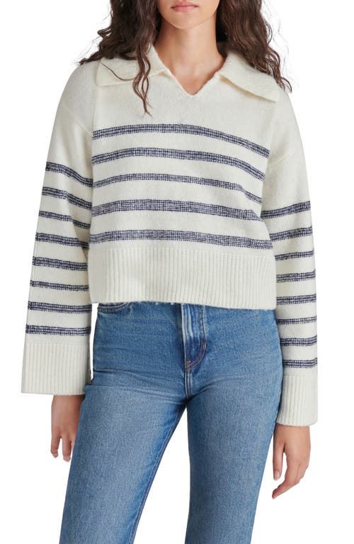 Steve Madden Women's Esther Collared Sweater In Cream