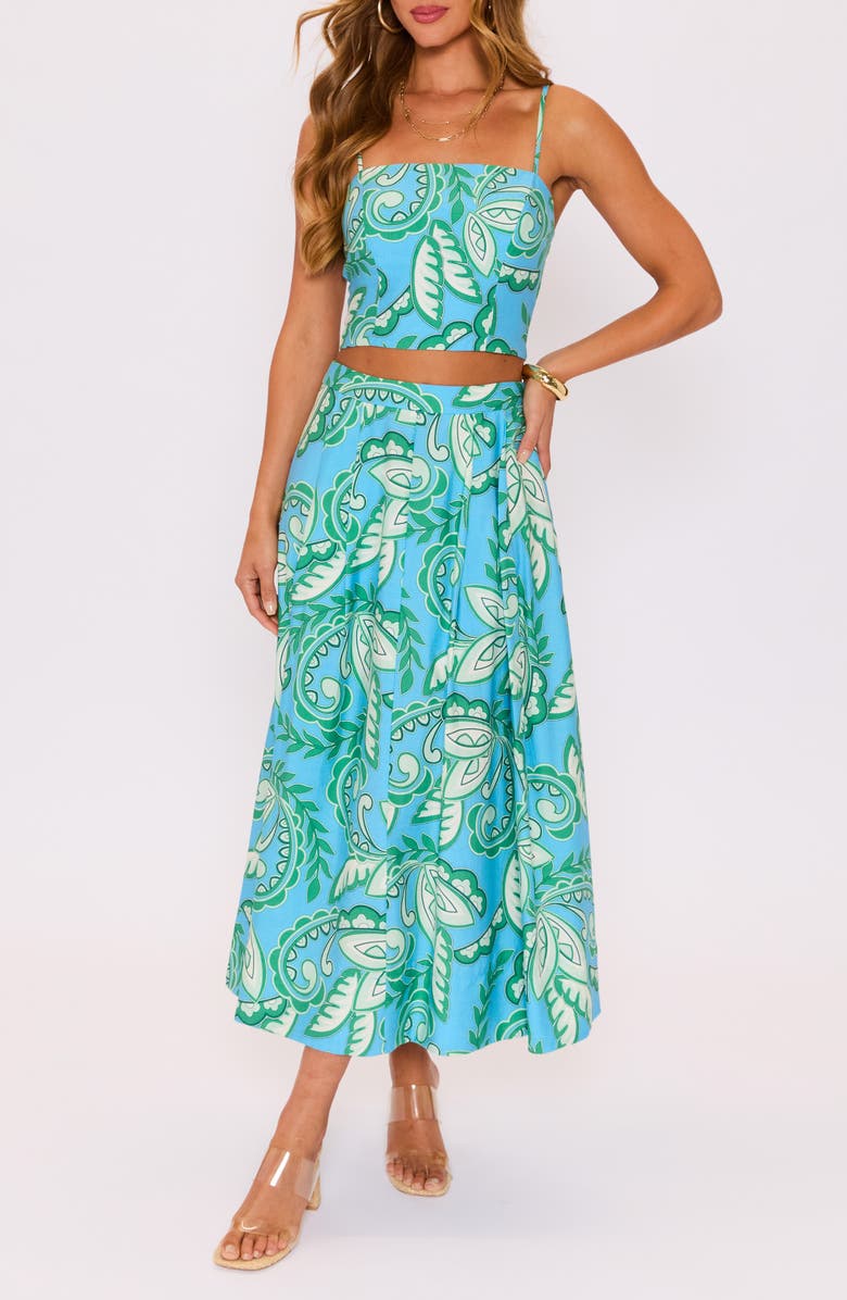 VICI Collection Florence Floral Crop Tank Top, Alternate, color, 