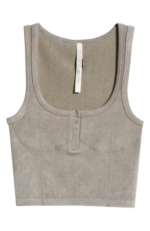 Free People Go To Henley Camisole In Washed Nordic Trail