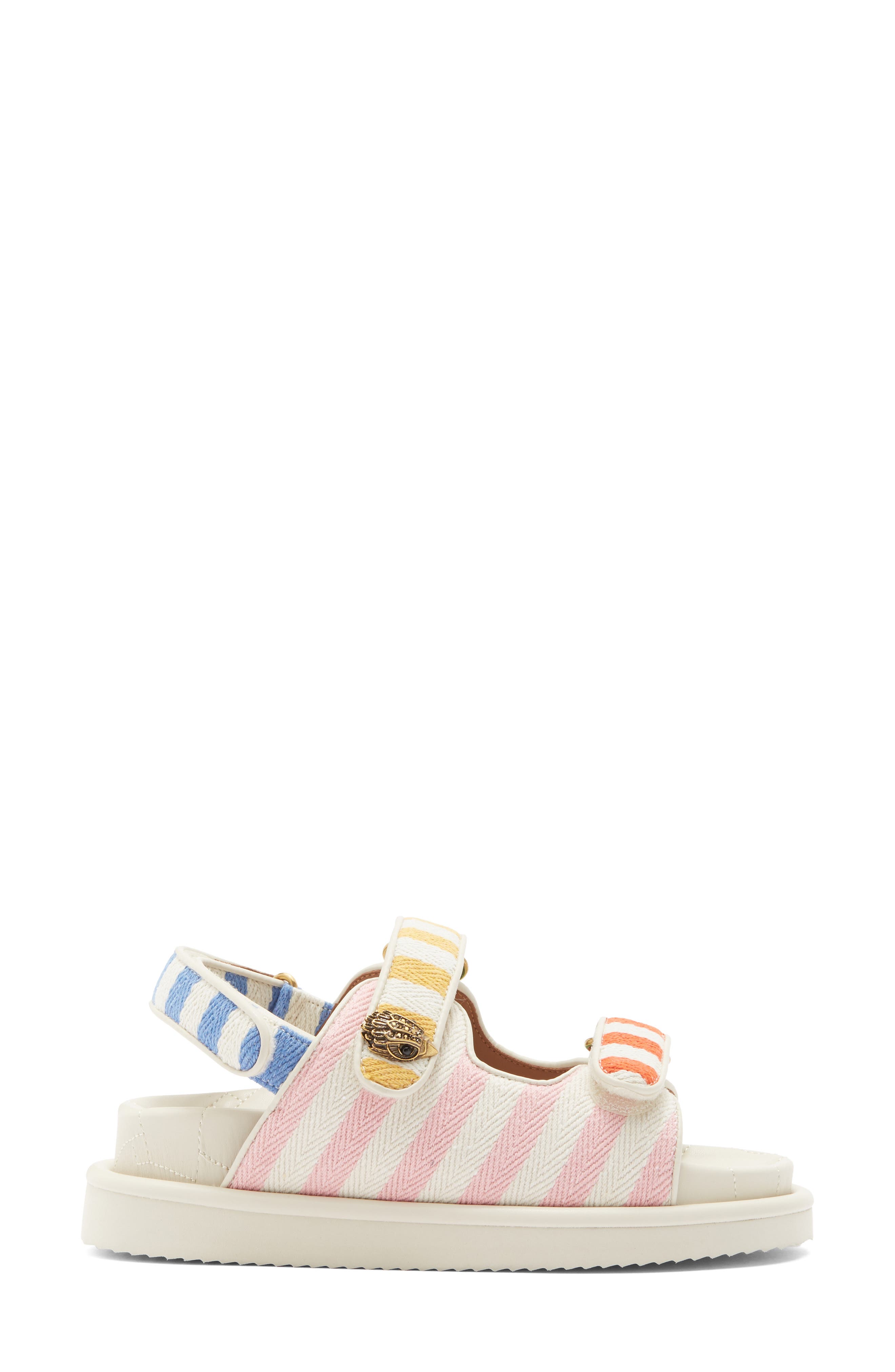Kurt Geiger London Orson Stripe Sandal, Alternate, color, Bone/ Comb