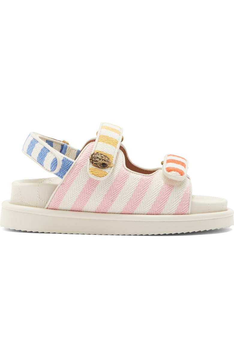 Kurt Geiger London Orson Stripe Sandal, Alternate, color, Bone/ Comb