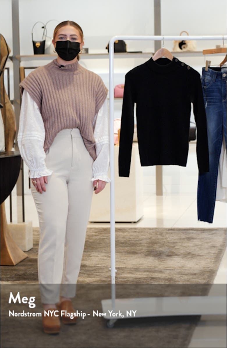 Women's Hollyridge Ribbed Button Shoulder Sweater, sales video thumbnail