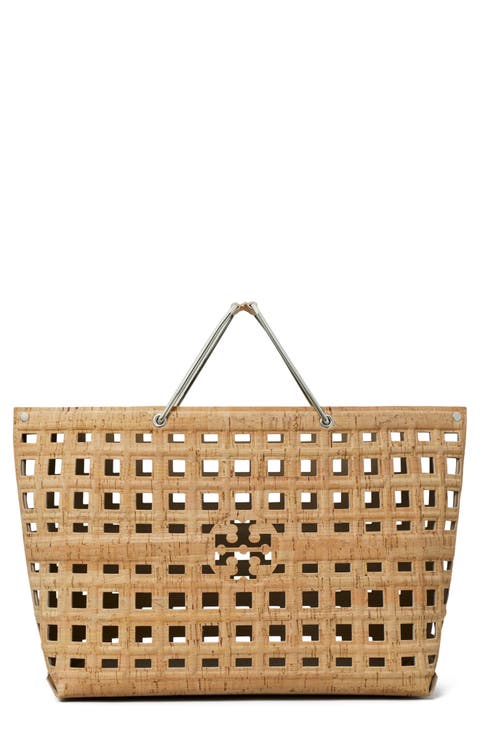 Ella Cork Shopping Basket Bag