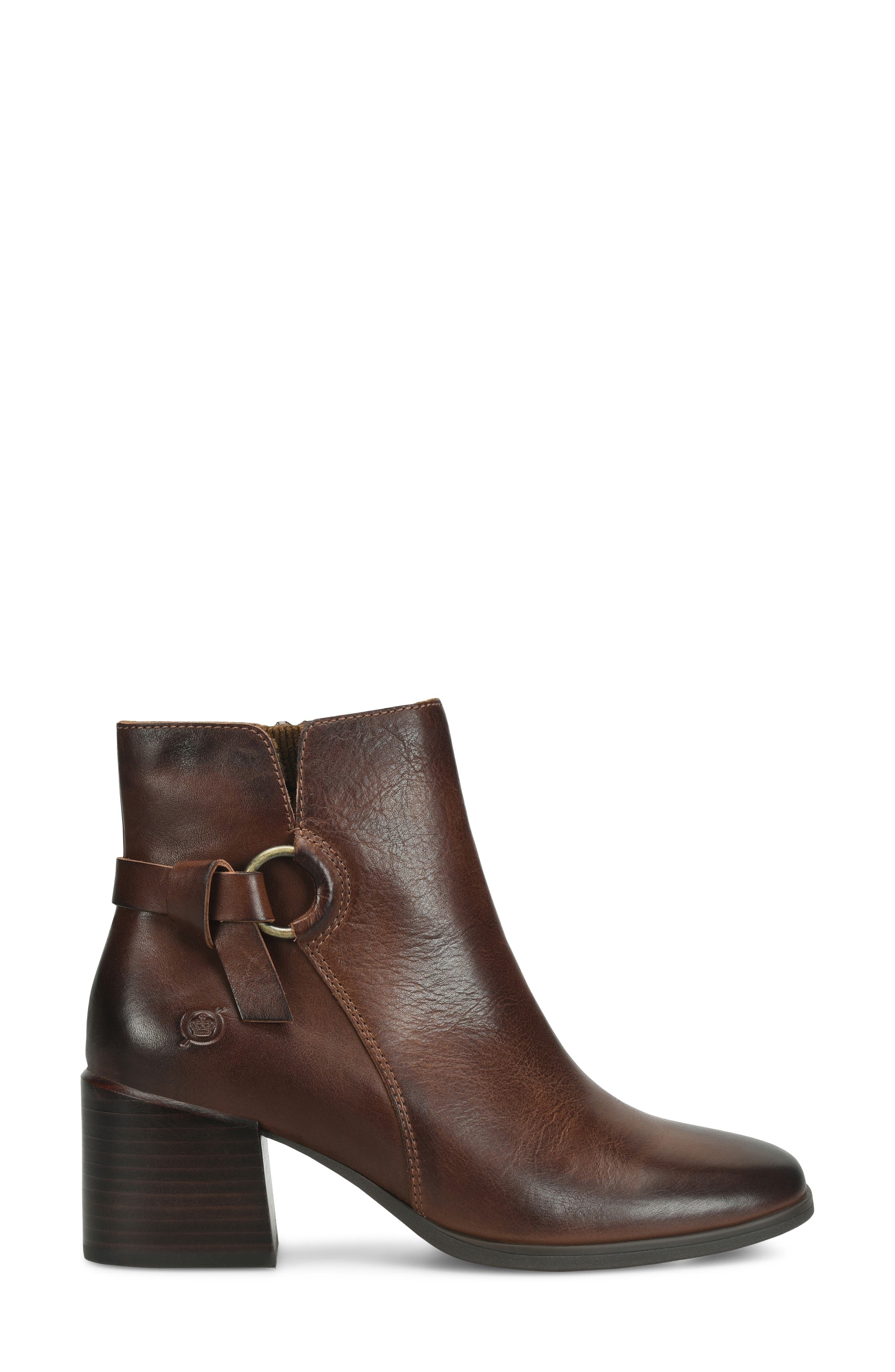 Livvy Bootie, Alternate, color, BROWN LEATHER
