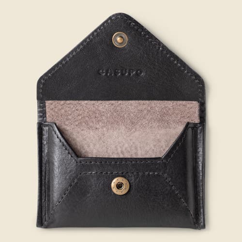 Casupo Mini Envelope Wallet With Rfid Protection In Black