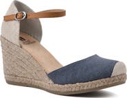 White Mountain Footwear Mamba Espadrille Wedge Sandal - Wide Width