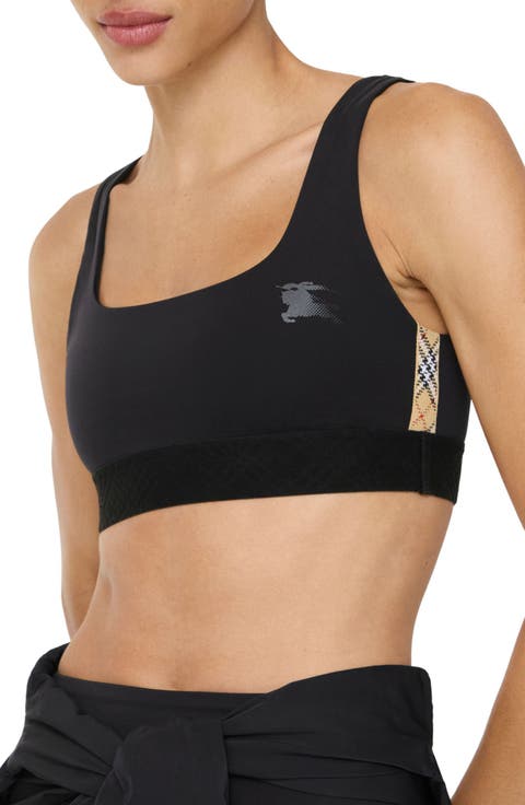 Alana EKD Check Detail Sports Bra
