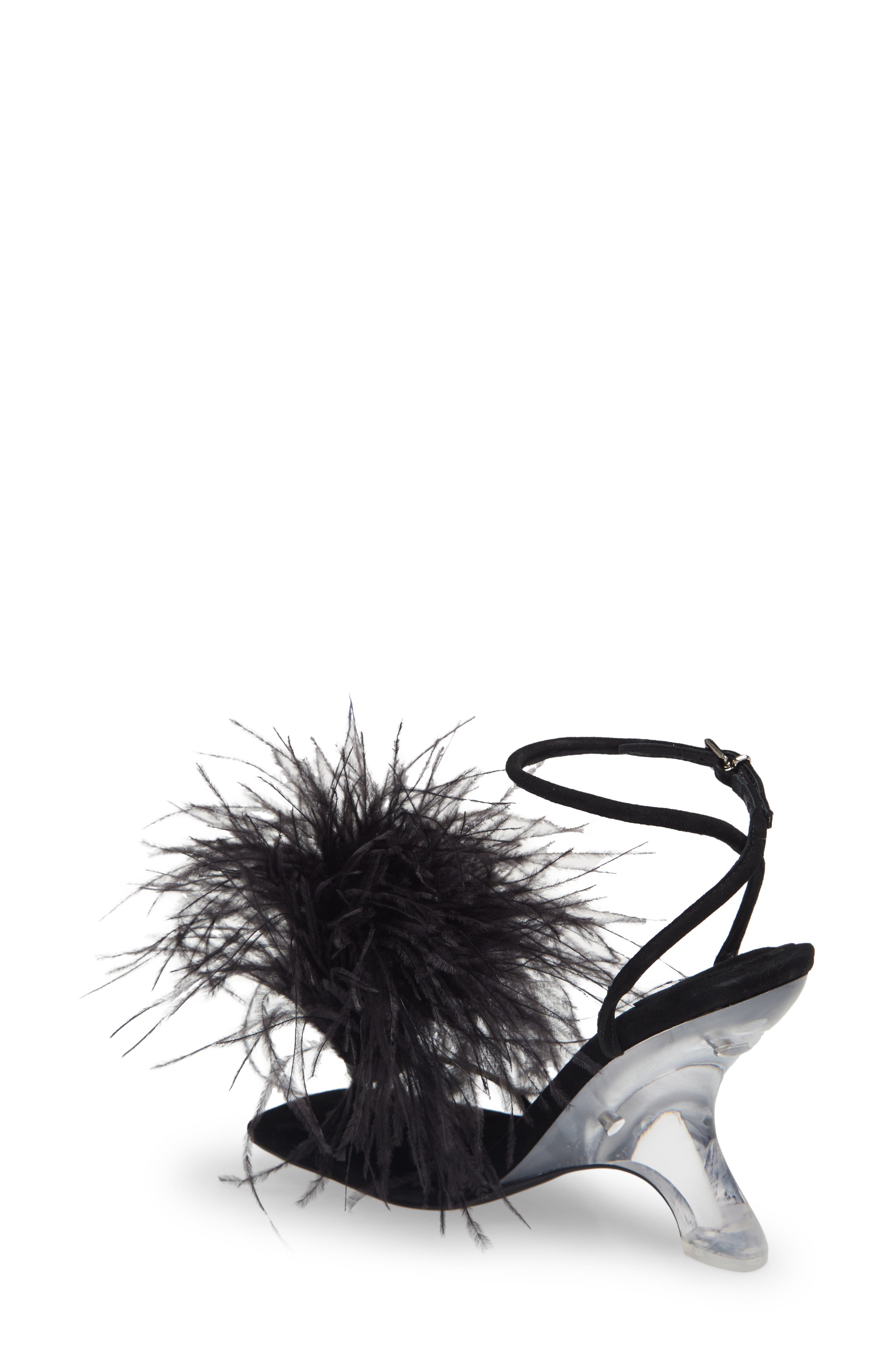 Jeffrey Campbell Flirt-Alot Feather Sandal, Alternate, color, 