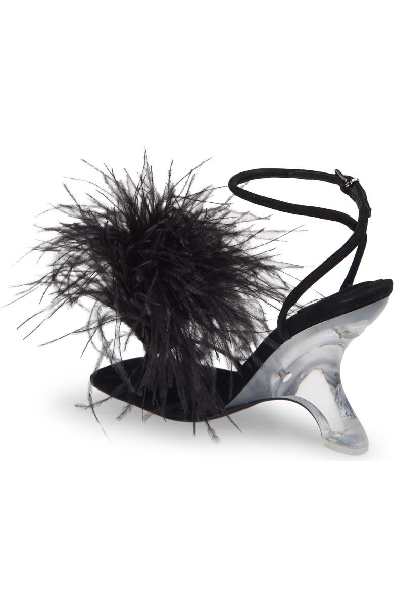 Jeffrey Campbell Flirt-Alot Feather Sandal, Alternate, color,