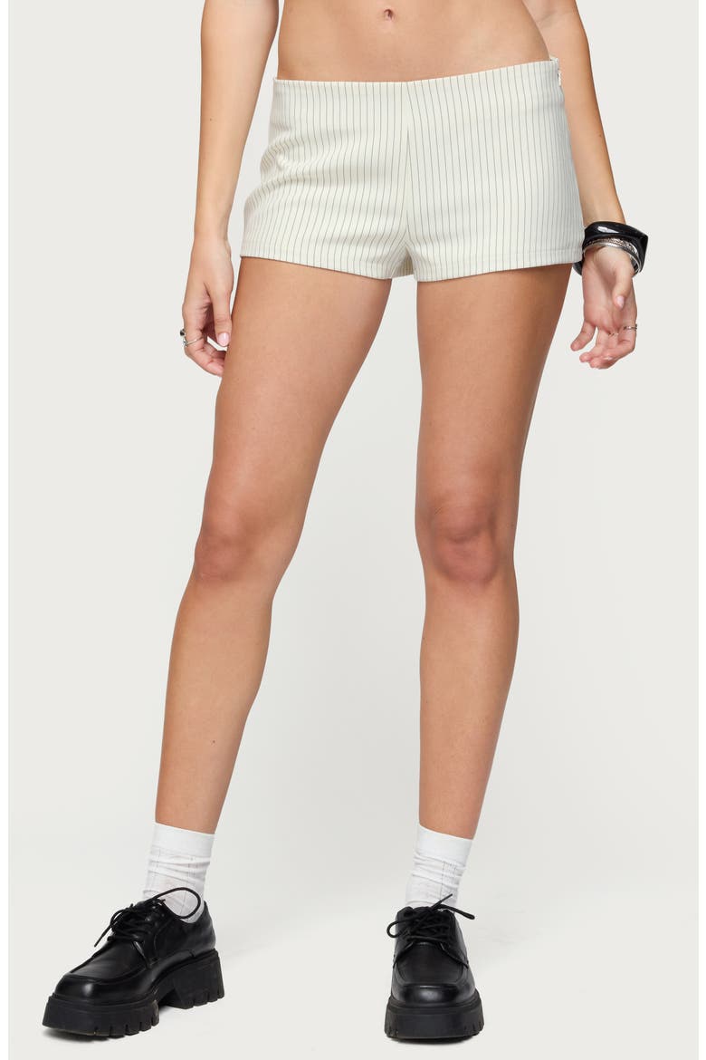 Annalisa Pinstripe Shorts, Main, color, CREAM