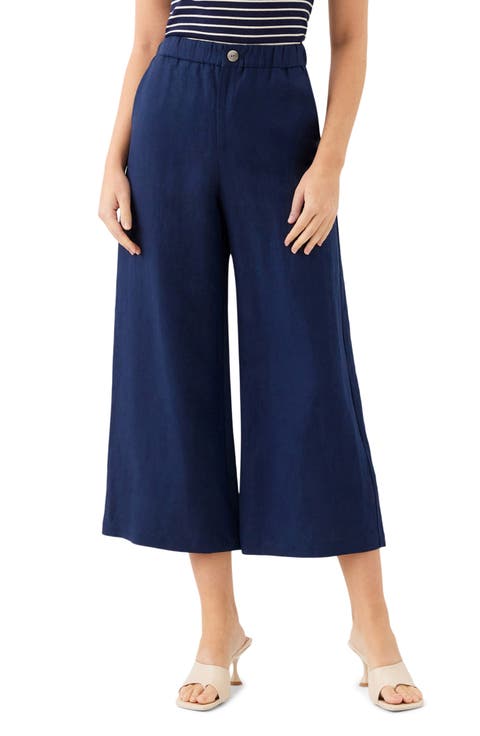 Mason Linen Blend Crop Pants