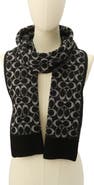 COACH Metallic Signature C Scarf