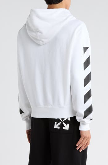 Diagonal Helvetica Graphic Hoodie