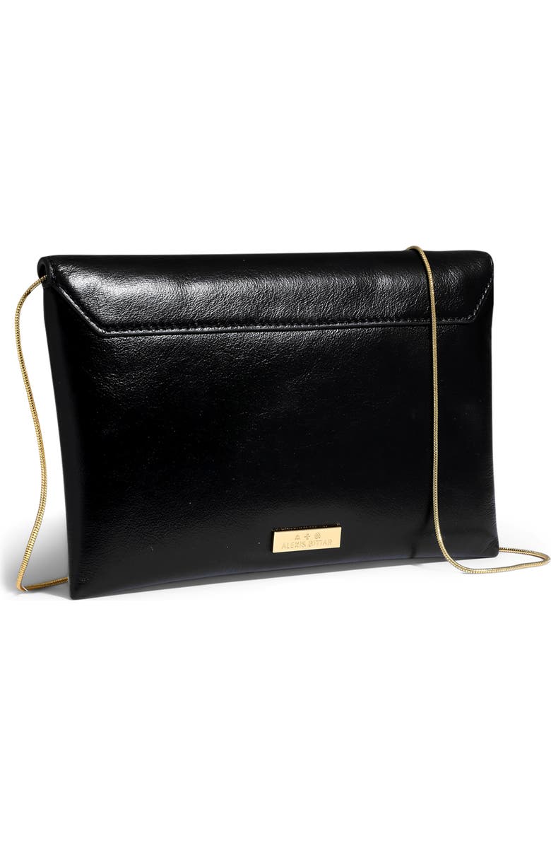 Alexis Bittar Envelope Clutch Bag, Alternate, color, Black