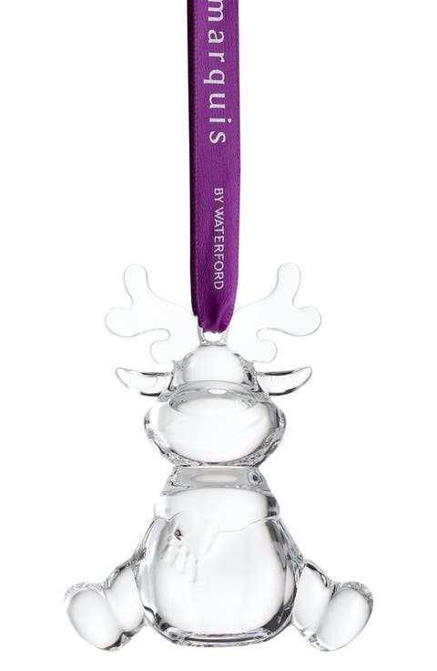 Marquis Reindeer Crystal Ornament