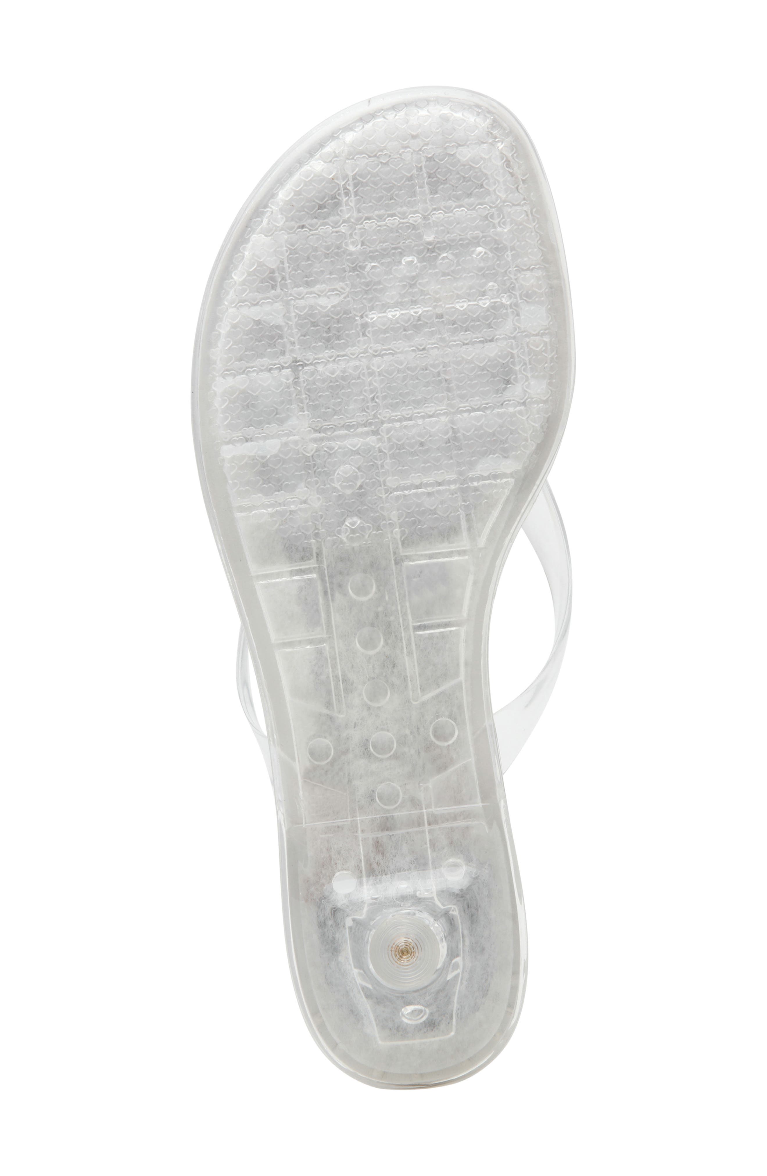 Cicely Kitten Heel Flip Flop, Alternate, color, CLEAR
