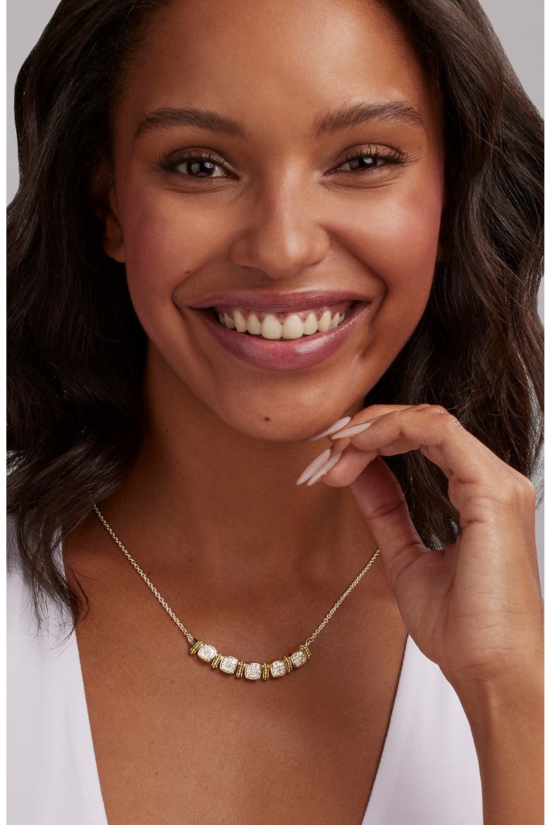 Rittenhouse Diamond Pavé Pendant Necklace , Alternate, color, SILVER