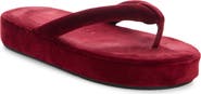 Balenciaga Jet Lag Velvet Platform Flip Flop