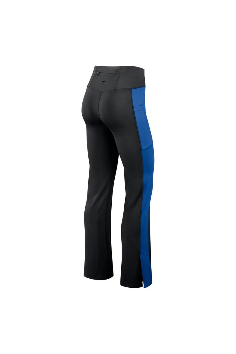 Women's Fanatics Signature Black Chicago Cubs Studio Fitted Flared Leggings, Alternate, color, Black