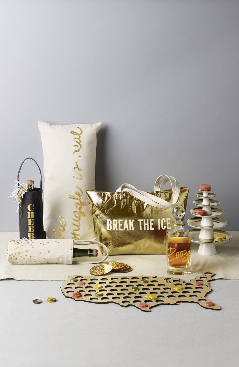 Rosanna 'Booze' Glass Decanter & Stopper, Alternate, color, 