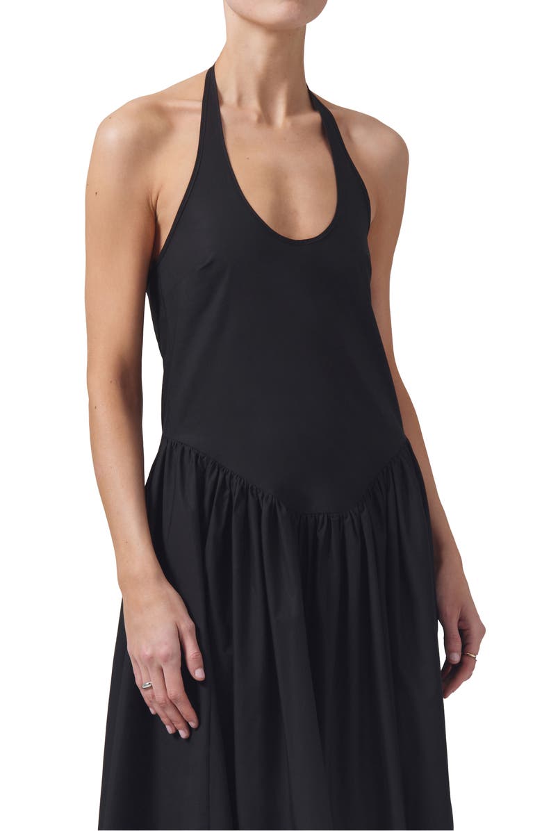 Citizens of Humanity Poppi Handkerchief Hem Cotton Halter Dress, Alternate, color,