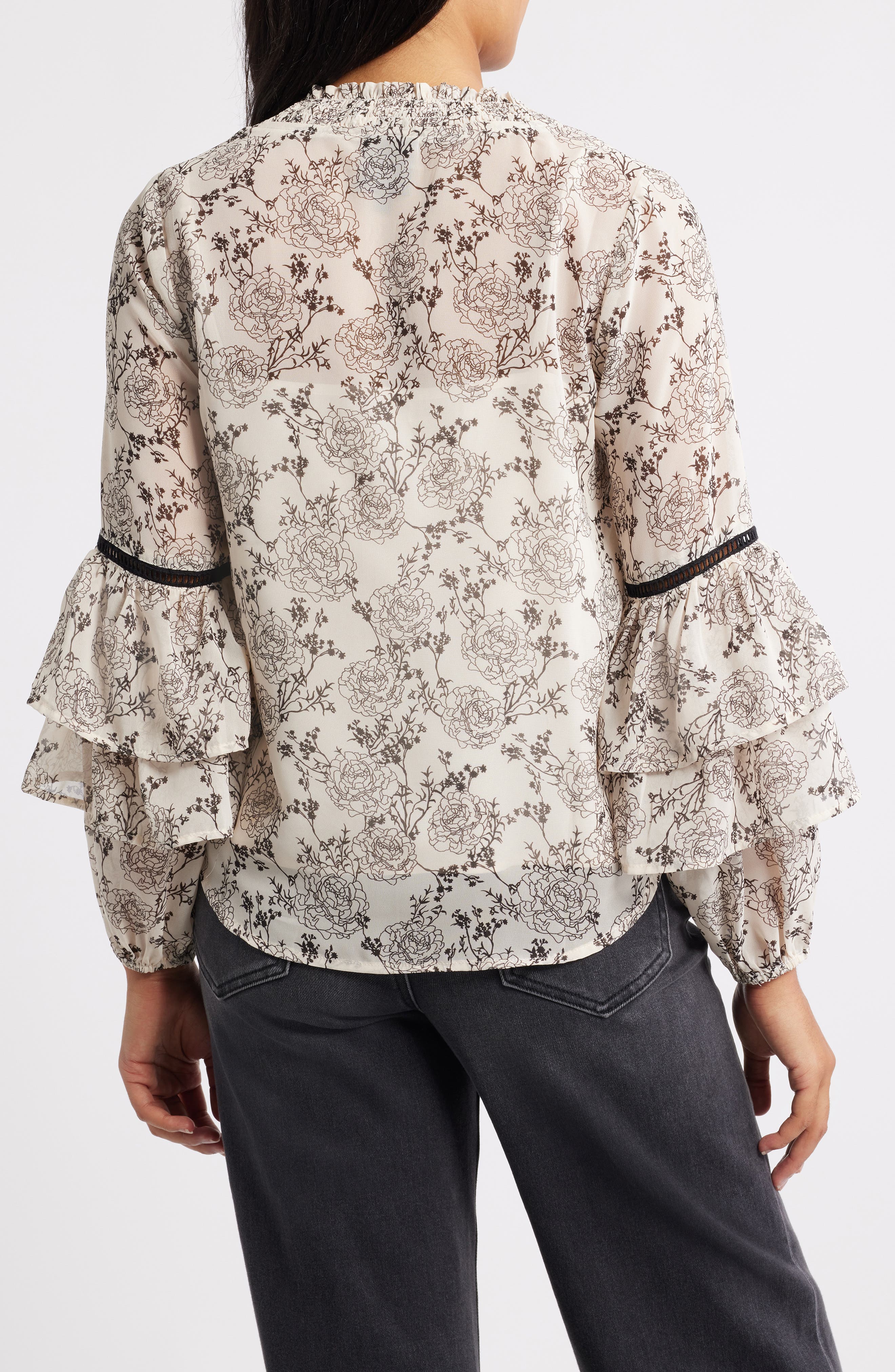Tiered Ruffle Sleeve Top - image 2