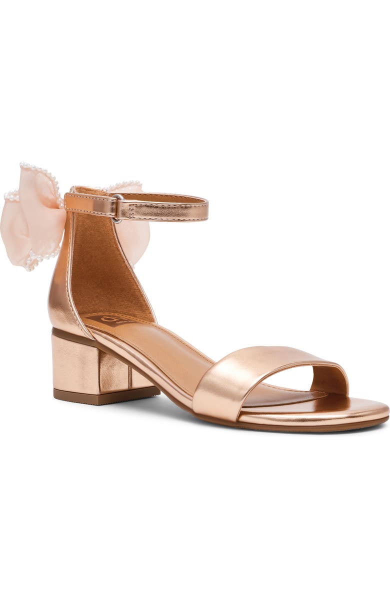 DV by Dolce Vita Kids' Greese Ankle Strap Sandal, Main, color, Rose Gold