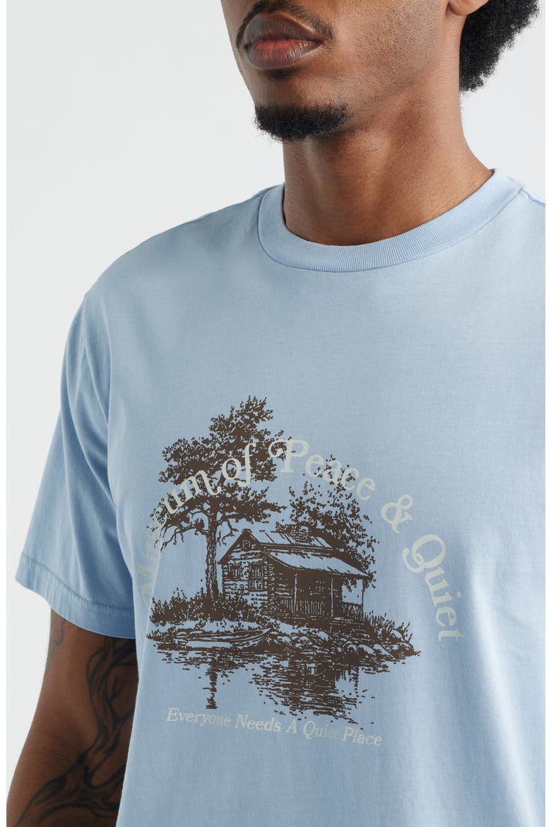 Quiet Place Graphic T-Shirt, Alternate, color, BABY BLUE