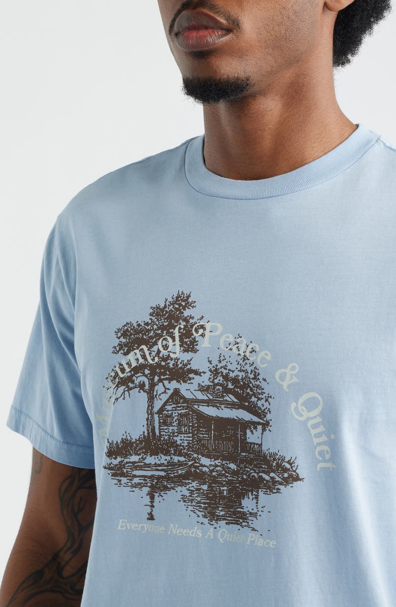 Museum of Peace & Quiet Quiet Place Graphic T-Shirt, Alternate, color, Baby Blue