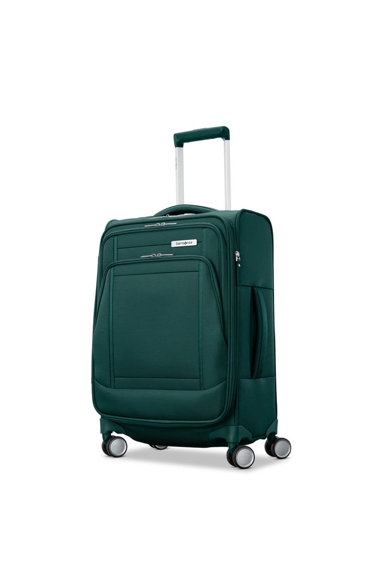 UpLIFT Softside Expandable (20"/25") 2 Piece Spinner Luggage Set, Alternate, color, Emerald Green