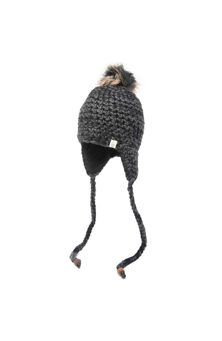 Nirvanna Designs Chunky Knit Earflap Hat, Main, color, 