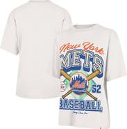 Stoney Clover Lane X '47 Women's '47 x Stoney Clover Lane Sand New York Mets Crossover Base Foundation T-Shirt