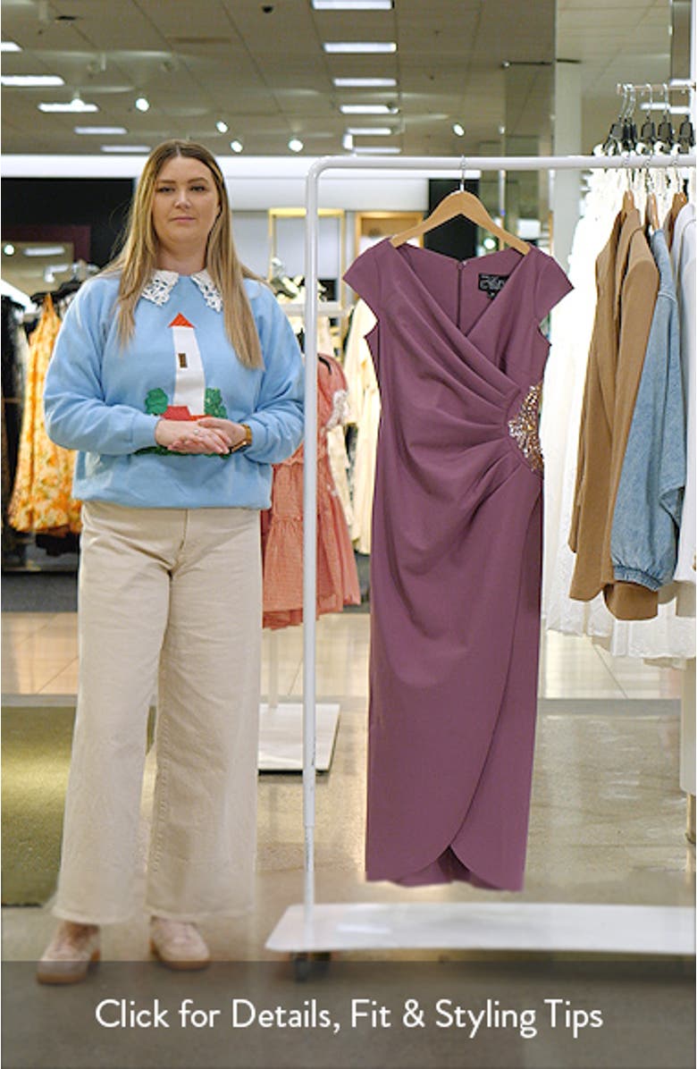 Ruched Beaded Gown, sales video thumbnail