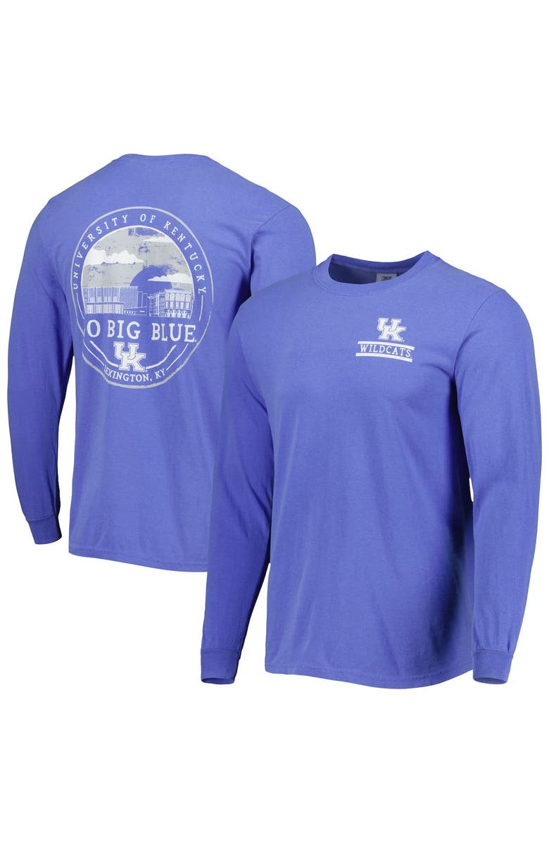 IMAGE ONE Men's Royal Kentucky Wildcats Circle Campus Scene Long Sleeve T-Shirt, Main, color, 