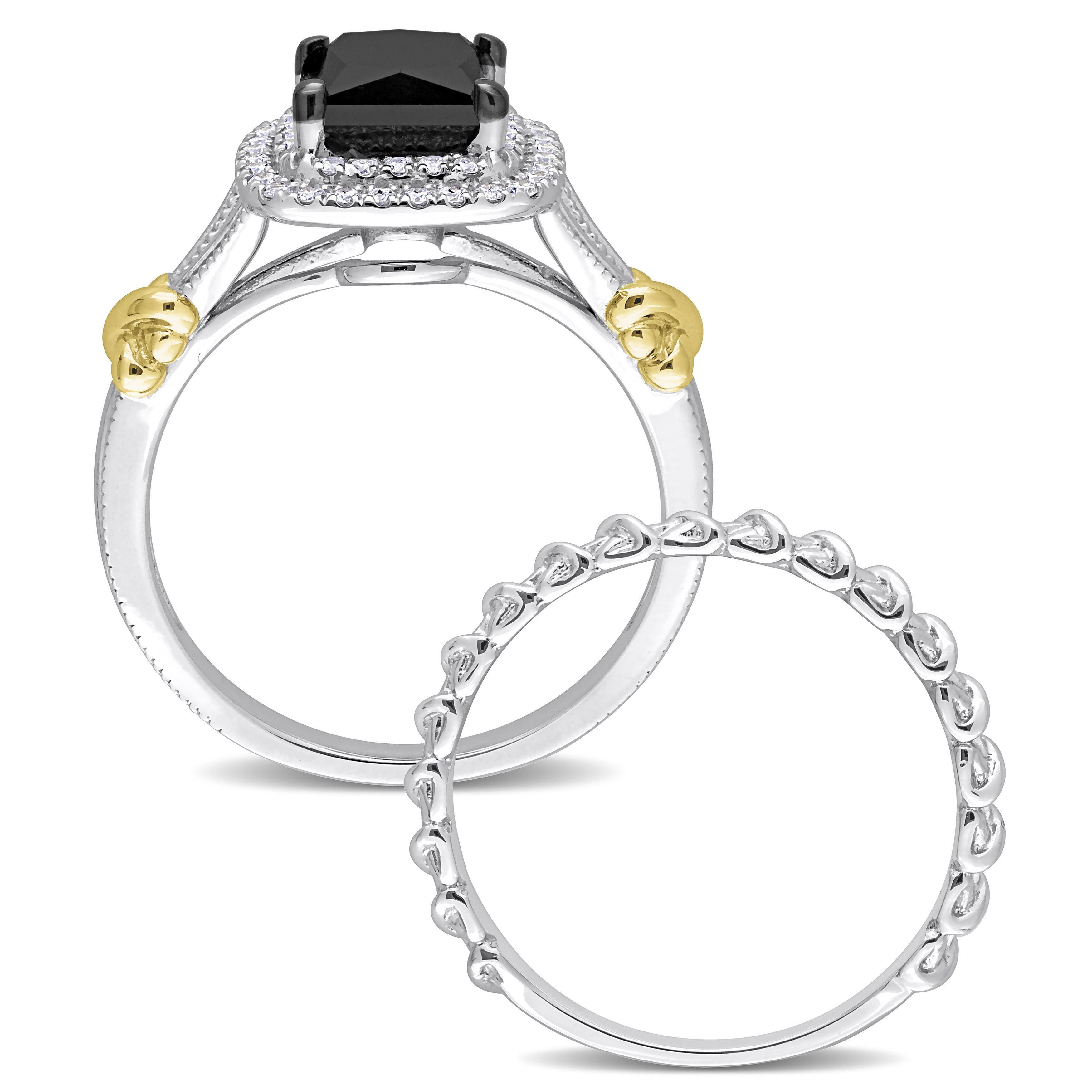 Julianna B. Diamond Princess Halo Bridal Ring Set 14k (Women) | Nordstrom