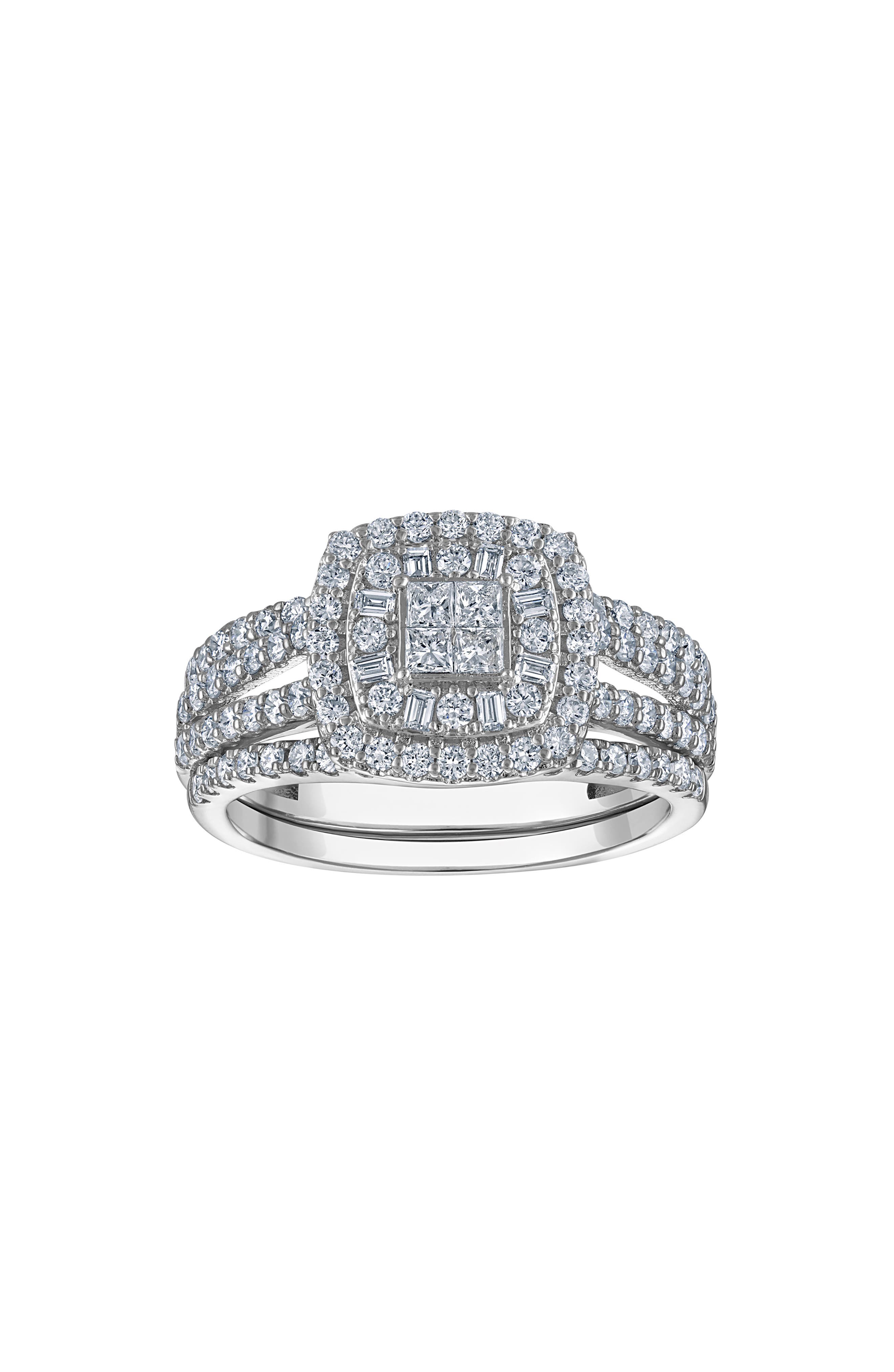 FZN Sterling Silver Lab Grown Diamond Ring