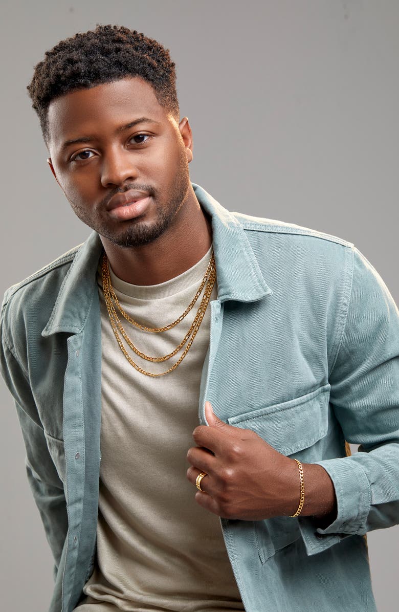 Bony Levy Men's 14K Gold Figaro Chain Necklace, Alternate, color,