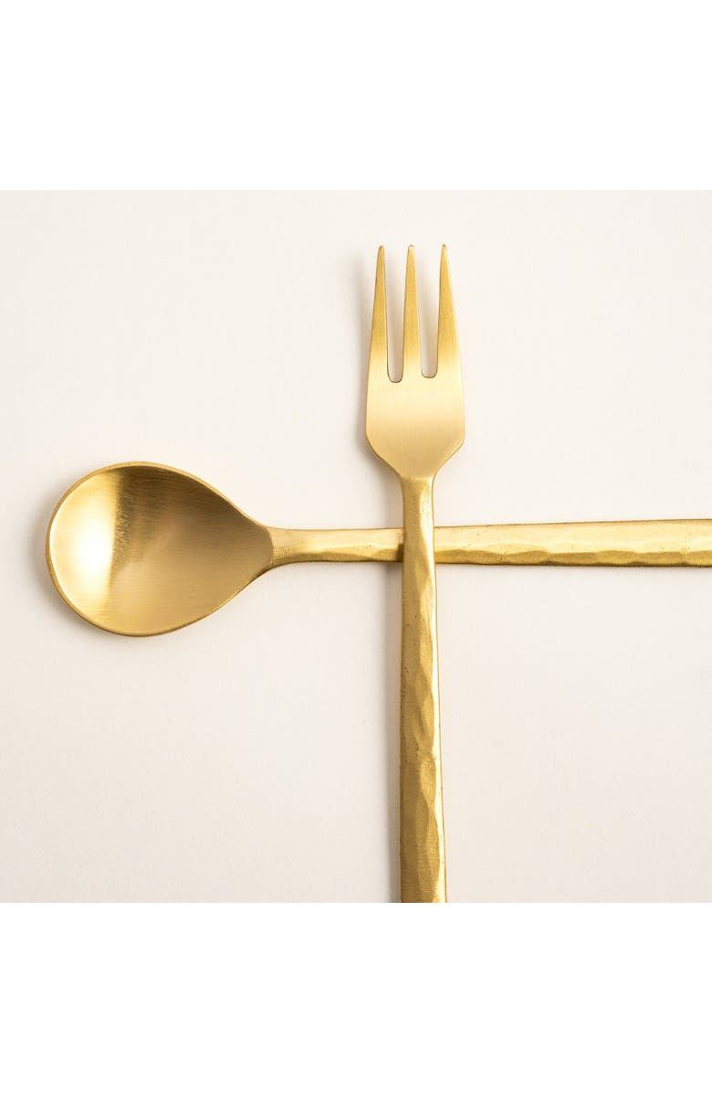 Zsa Zsa Zsu Lotus Set Of 2 Brass Decorative Object Set 6 In, Alternate, color, Gold