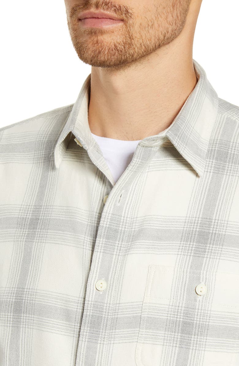1901 Trim Fit Plaid Twill Button-Up Utility Shirt, Alternate, color,
