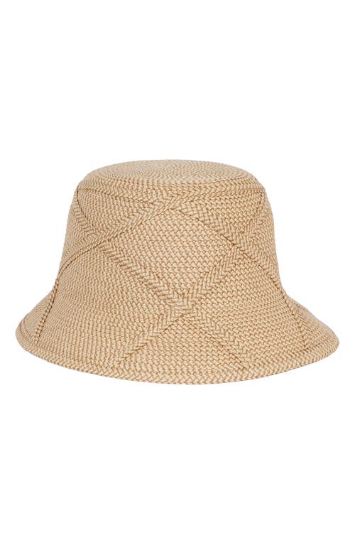 Eric Javits Latticia Bucket Hat In Brown