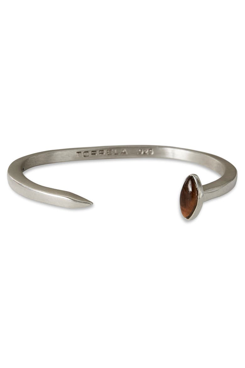 Nail Silver Cuff, Main, color, Sterling Silver