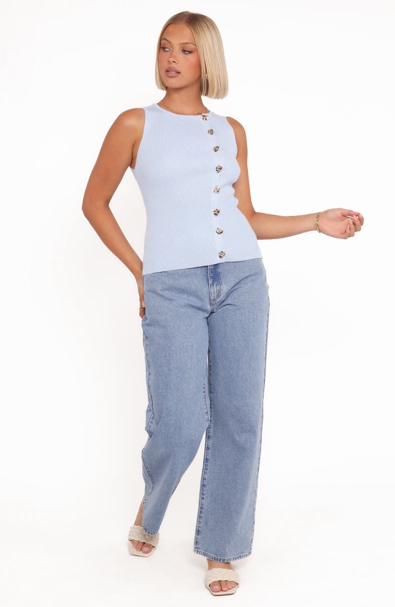 Petal & Pup Lysa Rib Sweater Vest, Alternate, color, Blue