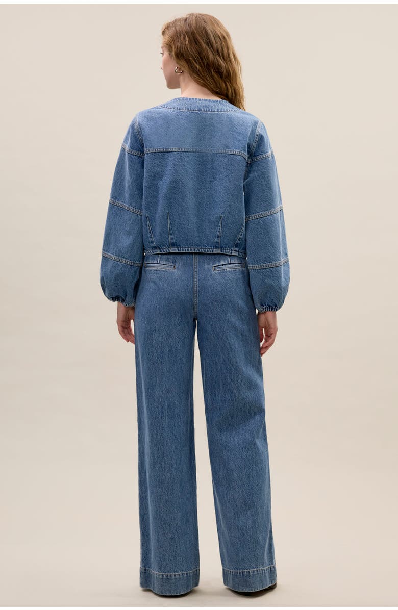 Rebecca Taylor Dax Denim Jacket, Alternate, color, Dax Wash